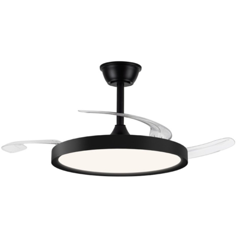 CristalRecord Plafondventilator Polaris Ø 106 cm zwart
