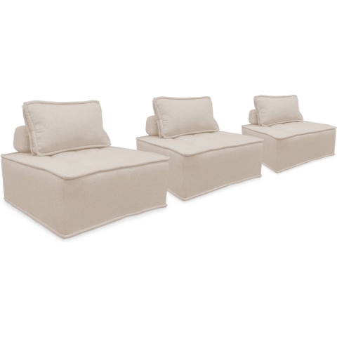 sweeek - Modulaire fauteuil in stof (x3)