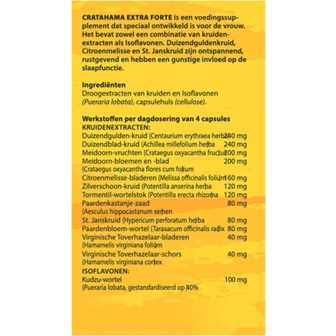 Gratis Verzending: Bloem Cratahama 100 capsules