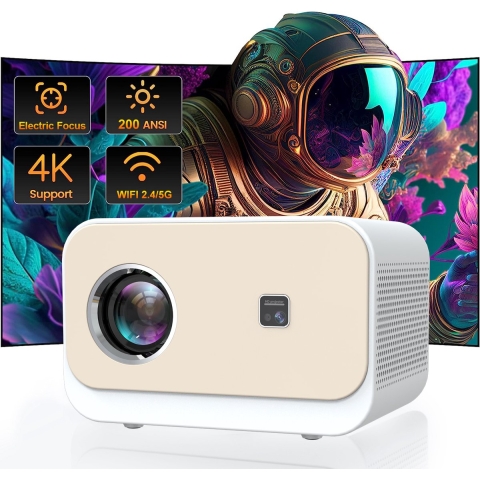 Fuegobird A11 Smart Beamer– 1080P Full HD – Android TV 9.0 – Elektrische Focus – WiFi 2.4G/5G – BT5