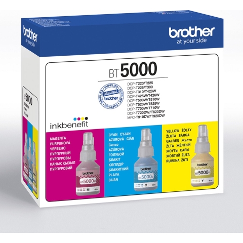 Brother BT5000CLVAL inktcartridge 3 stuk(s) Compatibel Cyaan, Magenta, Geel