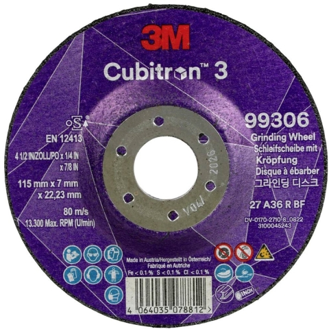 Cubitron 99306 Afbraamschijf Diameter 115 mm Boordiameter 22.23 mm 10 stuk(s)