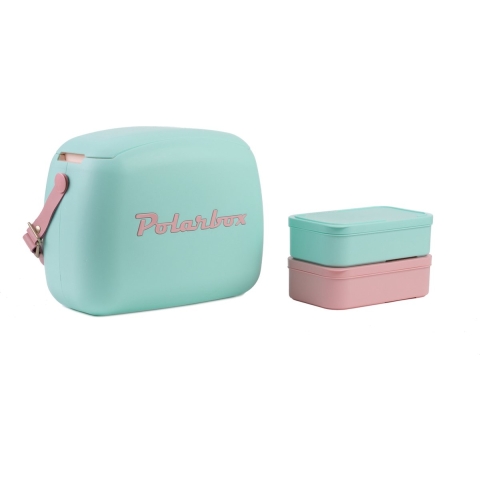Polarbox Cyan - Rosa Baby Pop 6 L. Køleboks