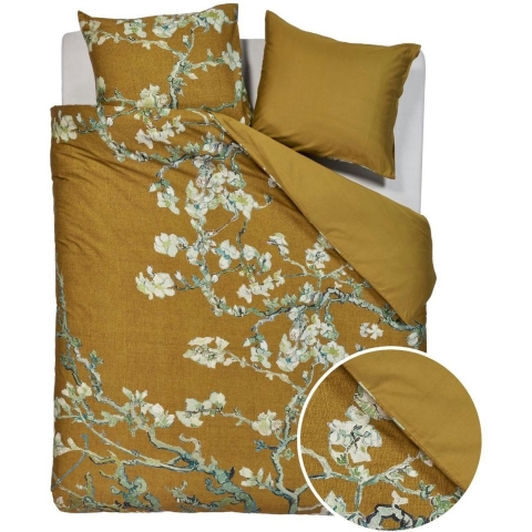 Beddinghouse x Van Gogh Museum dekbedovertrek Blossoming oker