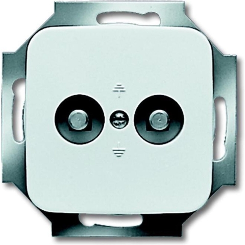 Busch-Jaeger 2CKA002495A0059 Afdekking 2-voudig Wit, Zuiver wit (RAL 9010) 1 stuk(s)