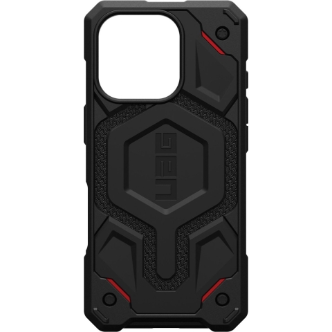 Urban Armor Gear Monarch Pro MagSafe Case Backcover Apple iPhone 16 Pro Kevlar, Zwart MagSafe compatible