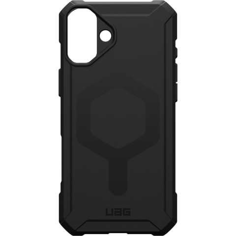 Urban Armor Gear Essential Armor MagSafe Case Backcover Apple iPhone 16 Plus Zwart MagSafe compatible