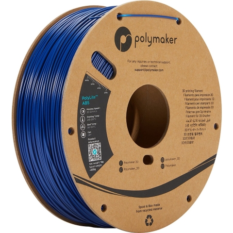 Polymaker PE01007 PolyLite Filament ABS kunststof Geurarm 1.75 mm 1000 g Blauw 1 stuk(s)