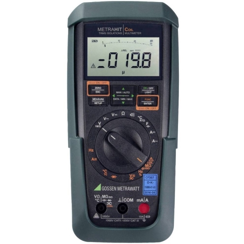 Gossen Metrawatt METRAHIT COIL Multimeter Kalibratie (DAkkS) Digitaal Spatdicht (IP54) CAT III 1000 V, CAT IV 600 V Weergave (counts): 3100
