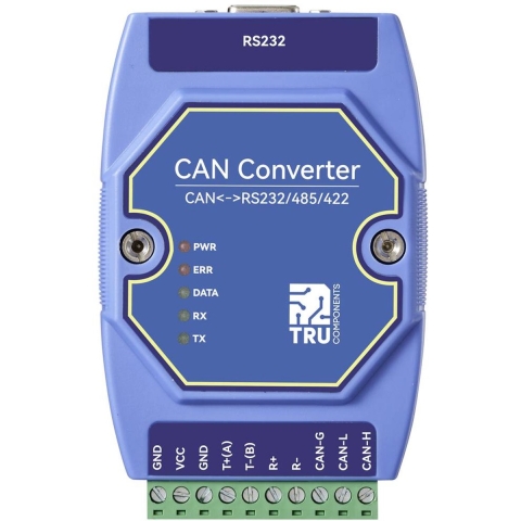 TRU COMPONENTS TC-ECAN-401 Multifunctionele module Modbus-RTU, CAN Bus, RS-485, RS-422, RS-232 12 V/DC, 24 V/DC 1 stuk(s)