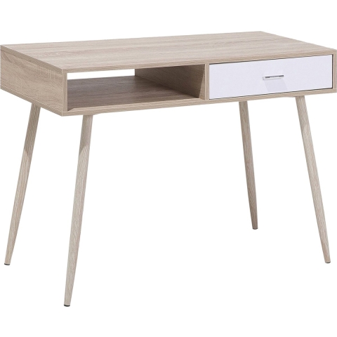 Beliani - DEORA - Bureau - Lichte houtkleur - MDF
