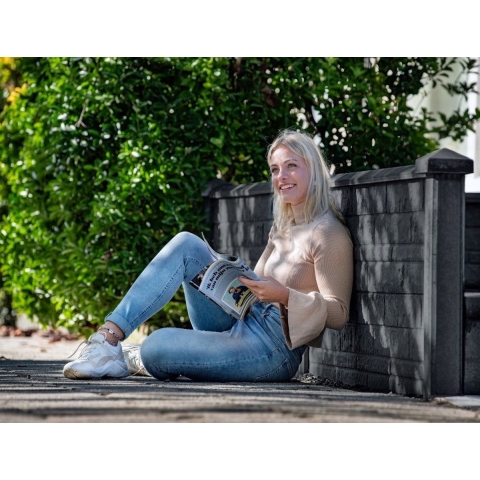 Berton Rotsmotief vulplaat gecoat 184 cm Tuindeco - Tuindeco