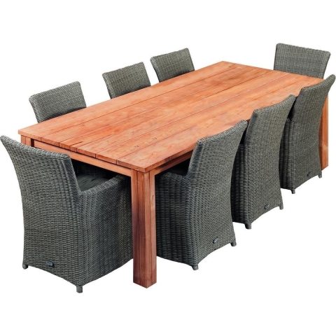 Tuintafel Rustiek teak 250 cm Tuindeco - Tuindeco