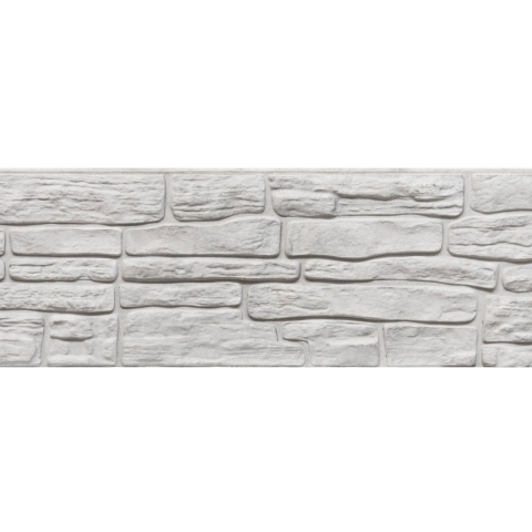 Berton Nostalgiemotief plaat wit/grijs 184 cm enkelzijdig Tuindeco - Tuindeco