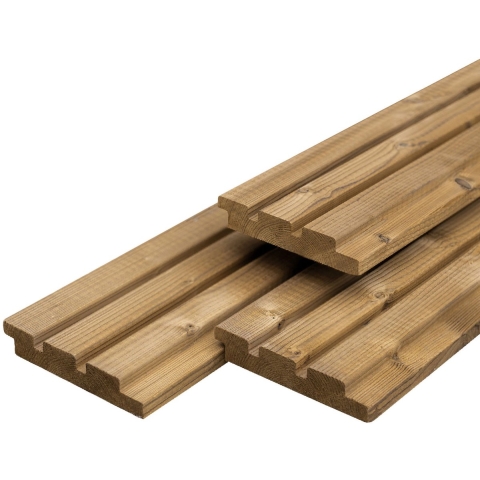 Thermoline vuren triple profiel 2,6x14,0x480 cm Tuindeco - Tuindeco