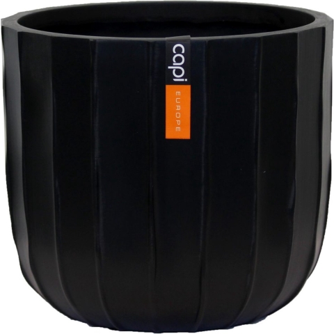 Pot bol Craft 24x21 zwart bloempot - Capi europe
