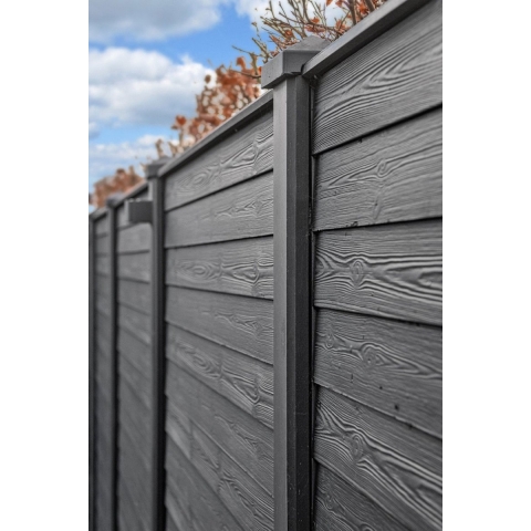 Berton sleufpaal Reest gecoat hoekmodel 272 cm Tuindeco - Tuindeco