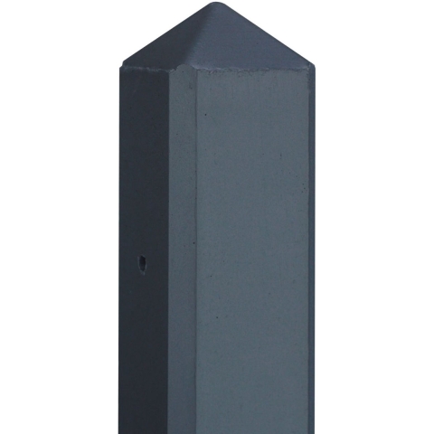 Berton paal Schelde antraciet gecoat eindmodel 190 cm Tuindeco - Tuindeco