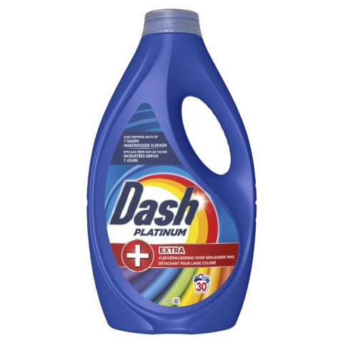 4x Dash Vloeibaar Wasmiddel Platinum Color 30 Wasbeurten 1350 ml