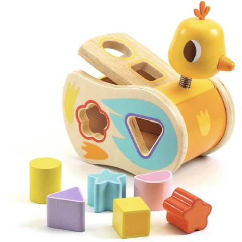 Djeco Vormensorteerbox - Hout - Boitatou - Djeco - OneSize - Vormensorteerbox