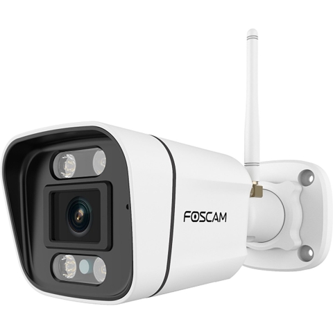 Foscam V5P Beveiligingscamera - 3K/5MP dual-band WiFi camera met geluid- en lichtalarm - Wit