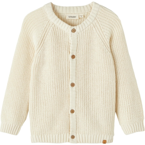 Lil' Atelier Cardigan - Gebreid - NmnEmlen - Tortelduif - Lil Atelier - 7-8 jaar (122-128) - Cardigan
