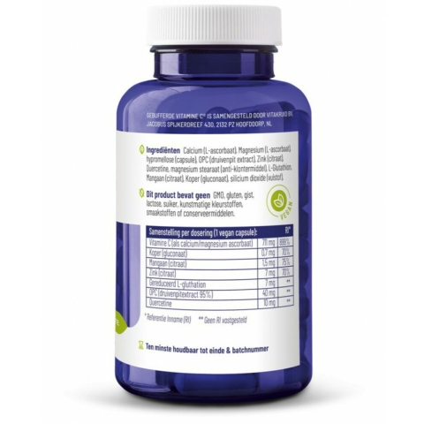Gratis Verzending: 2x Vitakruid Gebufferde Vitamine C 90 vegacapsules