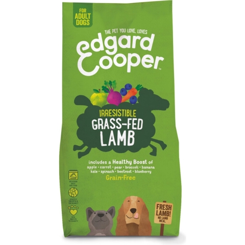 2x Edgard&Cooper Hondenvoer Graslam 12 kg