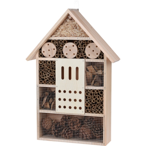 Insectenhotel - vlinderhuis - hout - 51 x 35 x 10 cm -