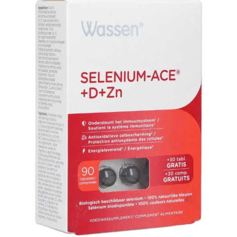 Wassen Selenium-ACE+D+Zn | 90 + 30 tabletten PROMO