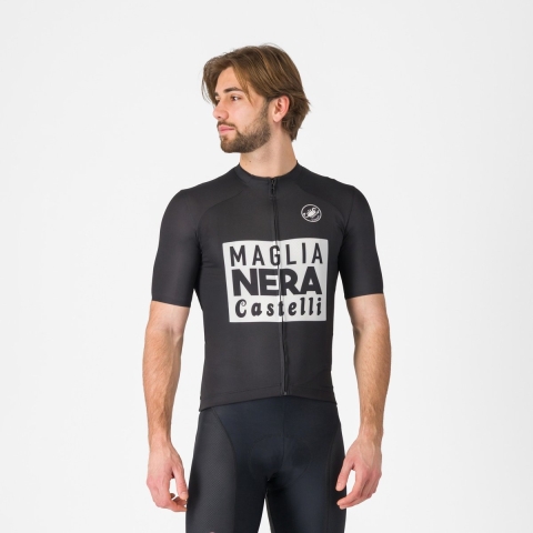 GIRO D'ITALIA Vintage Maglia Nera 2025 fietsshirt met korte mouwen, voor heren,