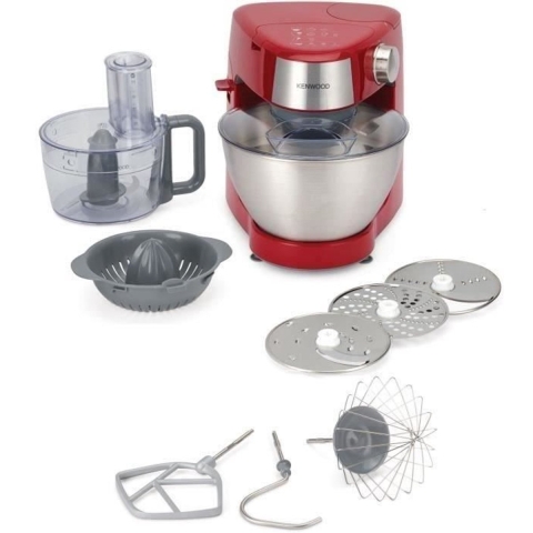 Compacte multifunctionele banketbakkersrobot - KENWOOD - KHC290A.E0RD - 1000 W - 4,3 L kom - Rood