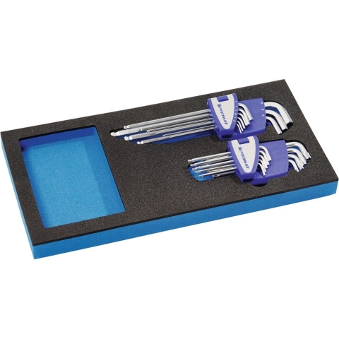 Promat Gereedschapsmodule | 18-delig 1/3-module | SW 1,5-10mm,T9-T45 - 4000871245 4000871245