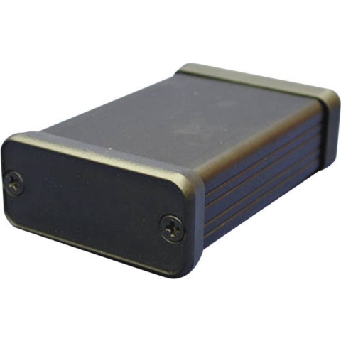 Hammond Electronics 1455N1201BK Profielbehuizing 120 x 103 x 53 Aluminium Zwart 1 stuk(s)