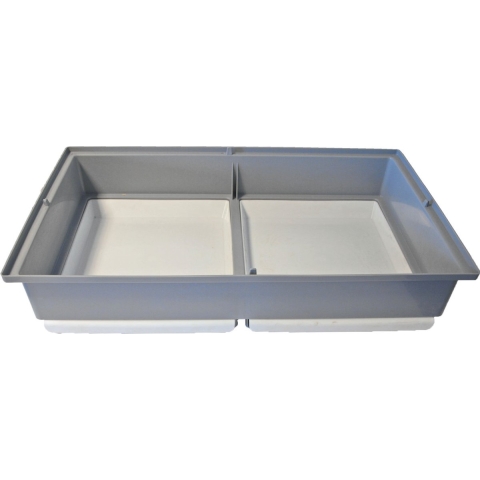 Voltrega onderbak met lade grijs/wit 010232GC - Gebr de boon