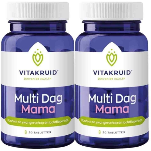 Gratis Verzending: 2x Vitakruid Multi Dag Mama 30 tabletten