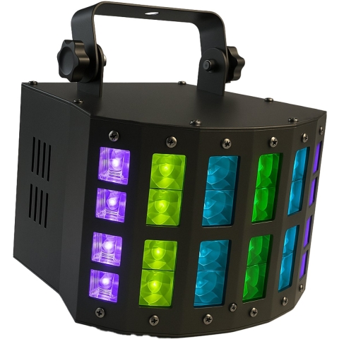 N-GEAR DB-42 â" 3-in-1 LED Discolamp â" Derby, Laser & Stroboscoop â" Geluidsgevoelig â" Compacte Feestverlichting