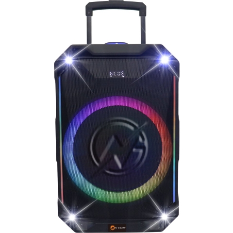 N-GEAR THE FLASH 1040 - Bluetooth Karaoke Speaker - 10 Inch Woofer - Discolicht - Draadloze Microfoon