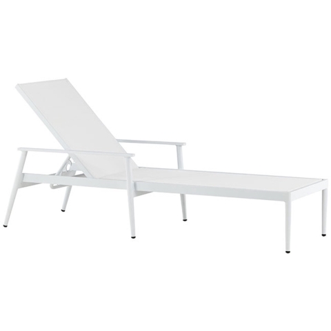 Venture Home Break Zonnebed 200 x 50 x 68 - Wit - 2-pack