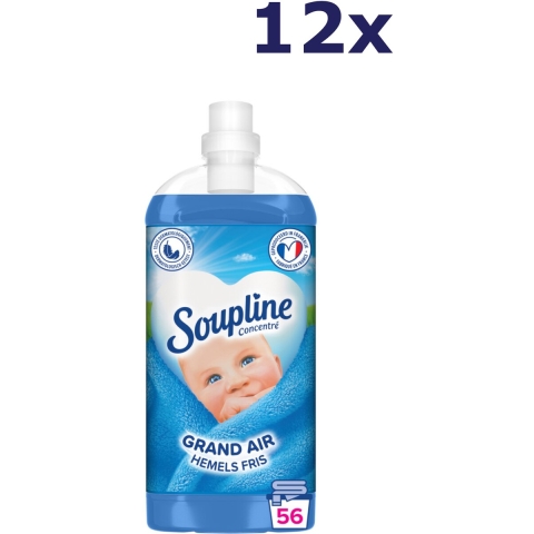 12x Soupline Wasverzachter Hemels Fris 1350 ml