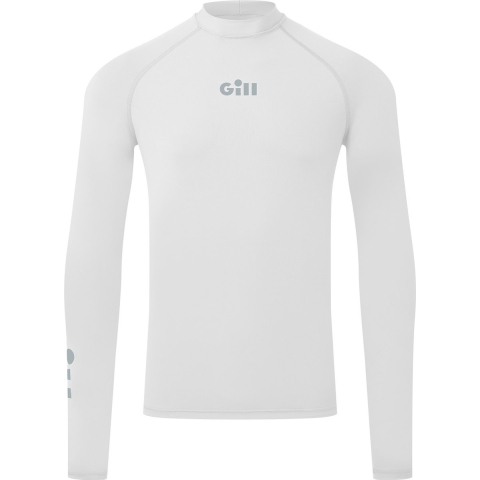 Gill ZenZero Rash Guard sneldrogend UV50+ beschermende lycra wit heren, S