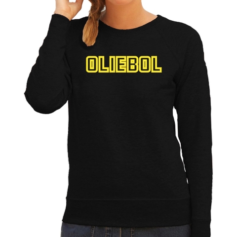 Foute Kersttrui/sweater voor dames - oliebol - geel - oliebollen - kerst/nieuwjaar XS -