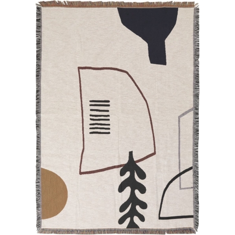 Ferm Living Mirage Plaid 170x120 Off White