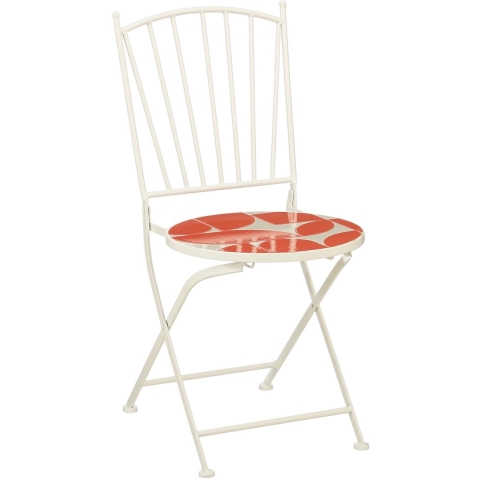 Mica Decorations Bologna Bistrostoel - L40 x B51 x H87 cm - Metaal - Rood