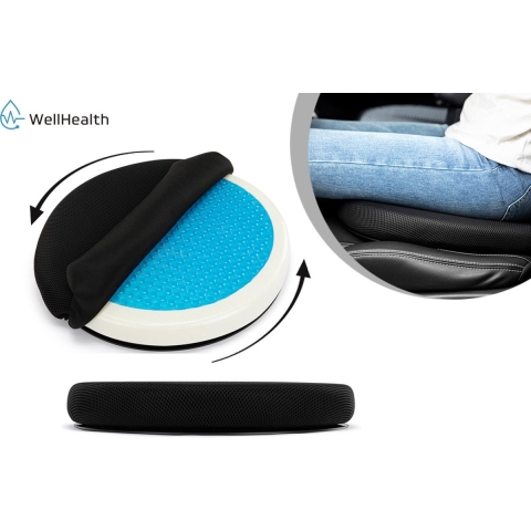 Wellhealth - Comfortabel gelkussen, geschikt voor elke stoel - 2 stuks