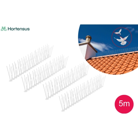 Hortensus - Jaag ongewenste vogels weg met deze set van 5 meter vogelwering - 2 sets (10m)