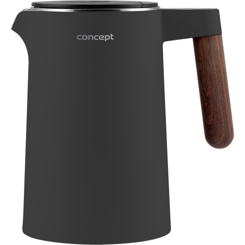 Concept - Waterkoker 1.5L - Temperatuurregeling / KEEP WARM functie - 1850-2200 W (donkergrijs)