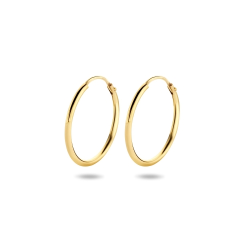 The Jewelry Collection Creolen Ronde Buis - Geelgoud (14 Krt.) - 20 mm