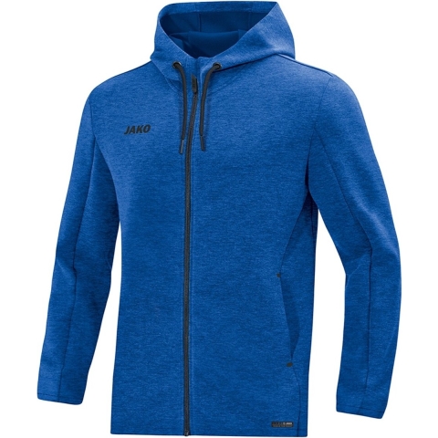JAKO 6829 Jas Met Kap Premium Basics - Royal Gemeleerd - S