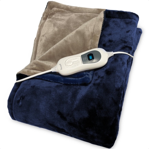Goliving Elektrische Fleece Plaid - Warmtedeken - Verwarmende Fleecedeken - Elektrische Deken - 3 Wa